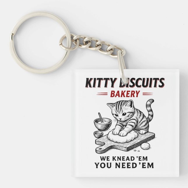 Kitty Biscuits Bakery Key Ring (Front)