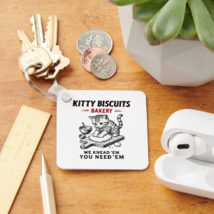 Kitty Biscuits Bakery Key Ring