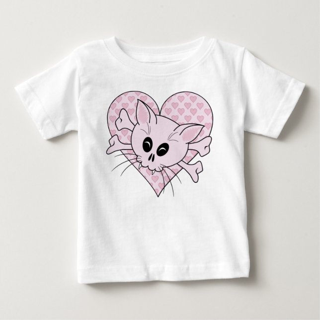 Kitty Bones Baby T-Shirt (Front)