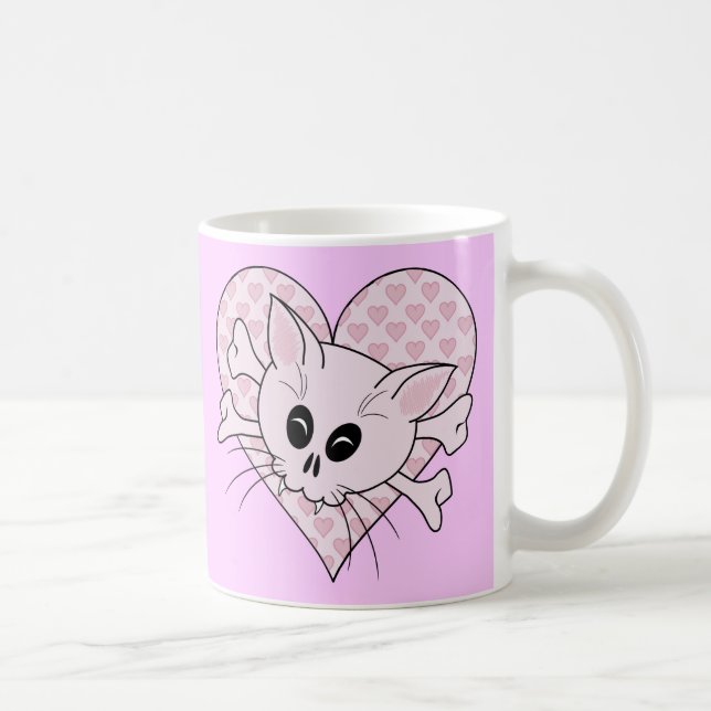 Kitty Bones Coffee Mug (Right)