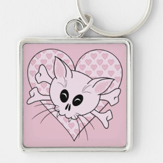 Kitty Bones Key Ring