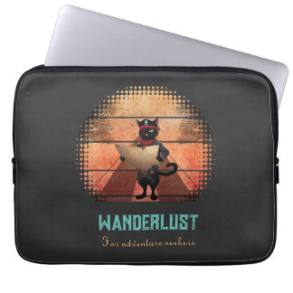 Kitty Buccaneer's Sunset Quest Laptop Sleeve