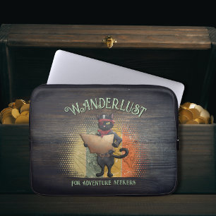 Kitty Buccaneer's Sunset Quest Laptop Sleeve