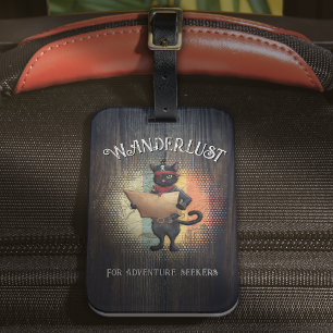 Kitty Buccaneer's Sunset Quest Luggage Tag