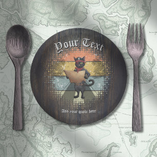 Kitty Buccaneer's Sunset Quest Paper Plate