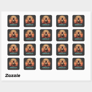 Kitty Buccaneer's Sunset Quest Square Sticker