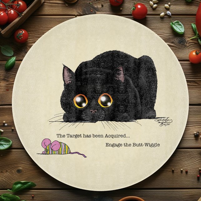 Kitty Butt-Wiggle Cutting Board (Creator Uploaded)