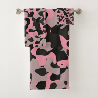 Kitty Camo Bath Towel Set
