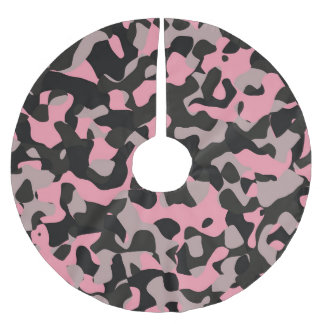 Kitty Camo Brushed Polyester Tree Skirt