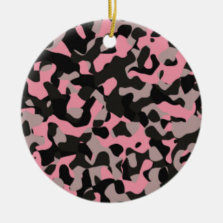 Kitty Camo Ceramic Tree Decoration
