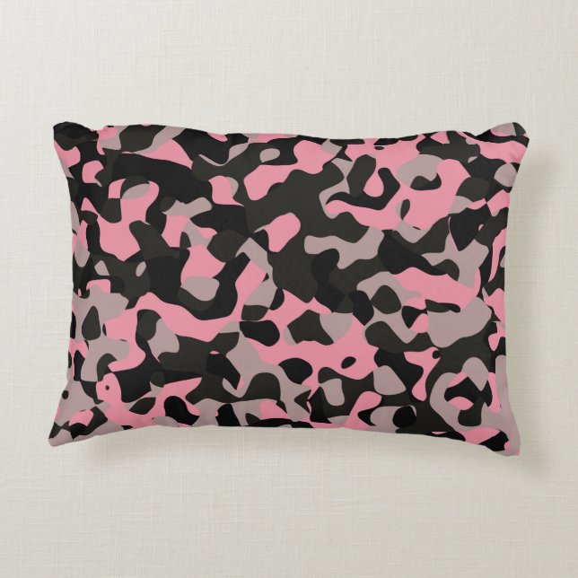 Kitty Camo Decorative Cushion (Back)