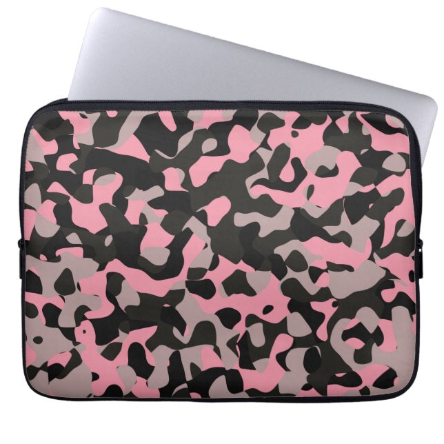 Kitty Camo Laptop Sleeve (Front)