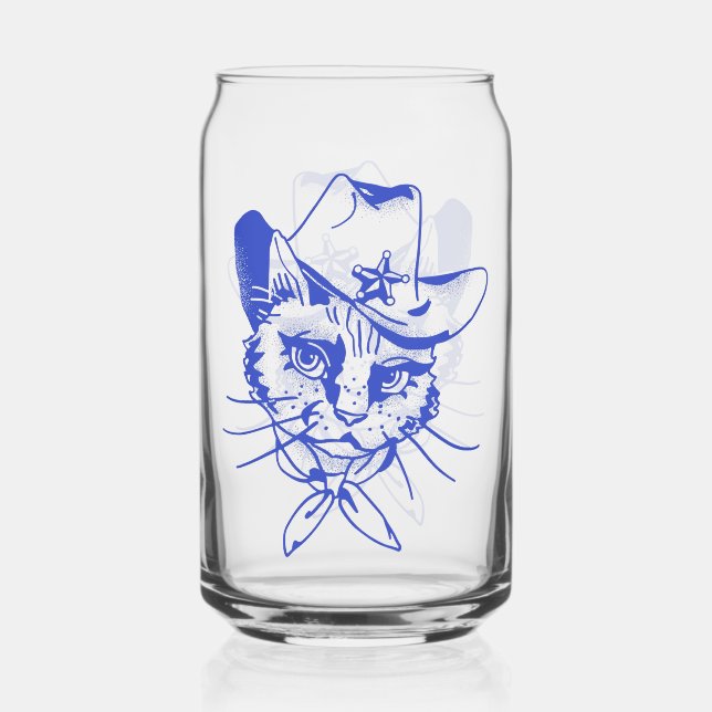 Kitty Can Glass (Front)
