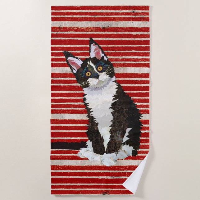KITTY CAT  BEACH TOWEL (Front)