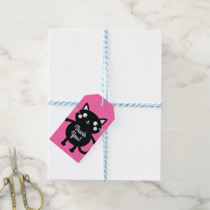 Kitty Cat Birthday Party Kids Gift Tags