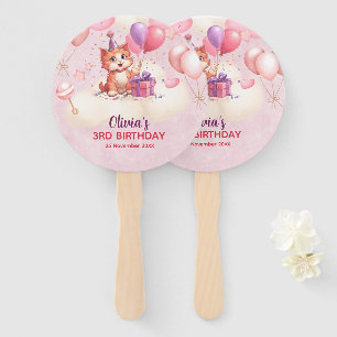 Kitty Cat Celebration Birthday Set of Fans