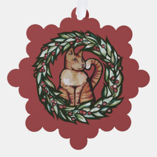 Kitty Cat Christmas                                Tree Decoration Card