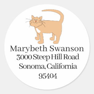 Kitty Cat  Classic Round Sticker