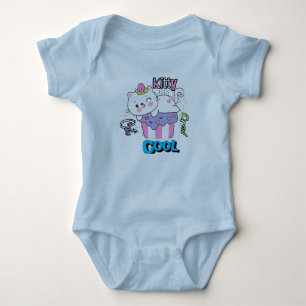Kitty cat crew cool baby bodysuit