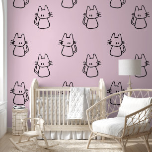 Kitty Cat Design Wallpaper