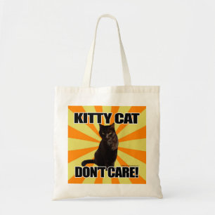 Kitty Cat Don't Care Tote Bag