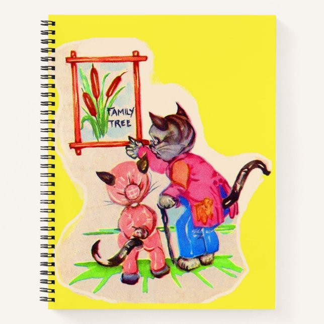 kitty cat family tree notebook (Front)