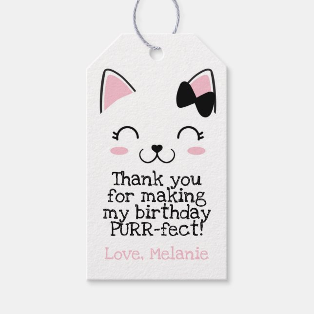 Kitty Cat Gift Tags (Front)