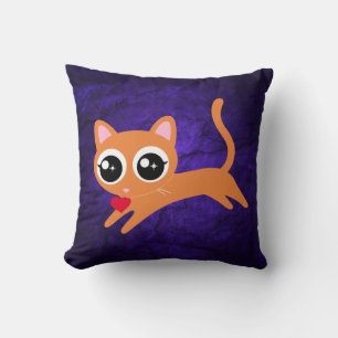 Kitty Cat Heart Thief Cute Gift Cushion