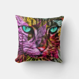 Kitty Cat Kitten Artsy Design Cushion