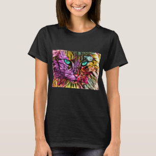Kitty Cat Kitten Artsy Design T-Shirt