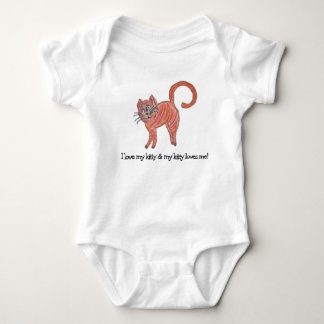 Kitty Cat Love New Baby Shower Kid Child Children  Bodysuit
