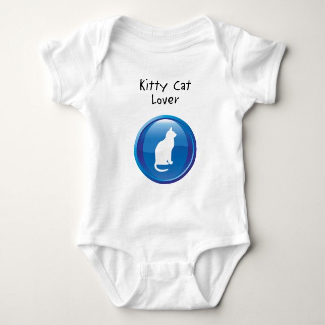Kitty Cat Lover - Boy Baby Bodysuit (Front)