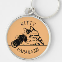 Kitty Cat Paparazzi -Photographer Keychain