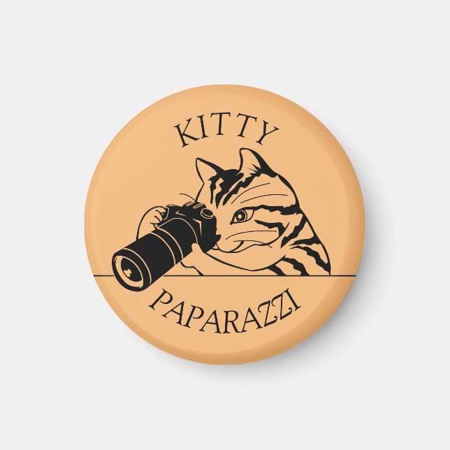 Kitty Cat Paparazzi -Photographer Magnet (Front)