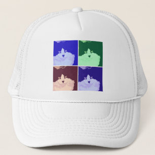 Kitty Cat Pop Art Trucker Hat