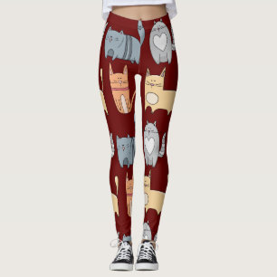 KITTY CAT PRINT YOGA PANTS LEGGINGS