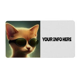 KITTY CAT SUNGLASSES BIG SHIPPING LABELS