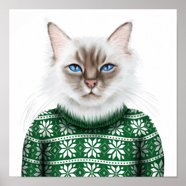 Kitty Cat Sweater Poster (Front)