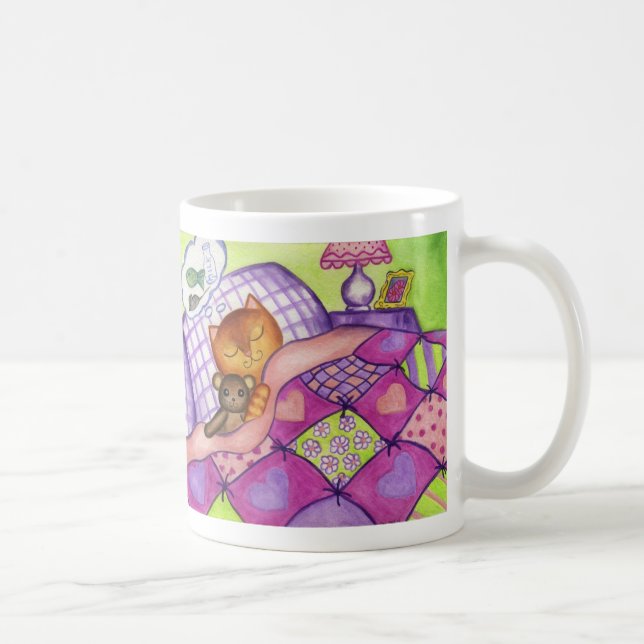 Kitty Cat Teddy Bear Quilt Mug (Right)