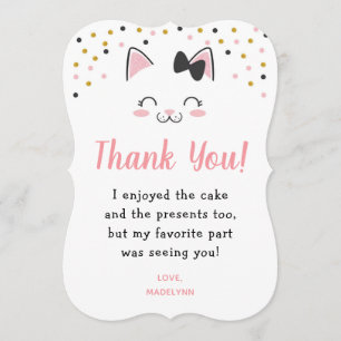 Kitty Cat Thank You Cards
