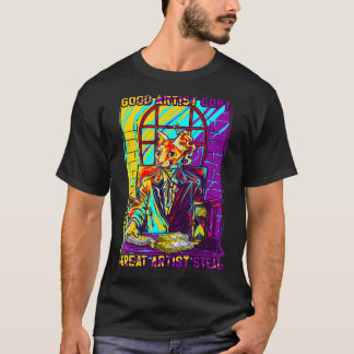 kitty cat thug gansta kitten  cat gangster T-Shirt