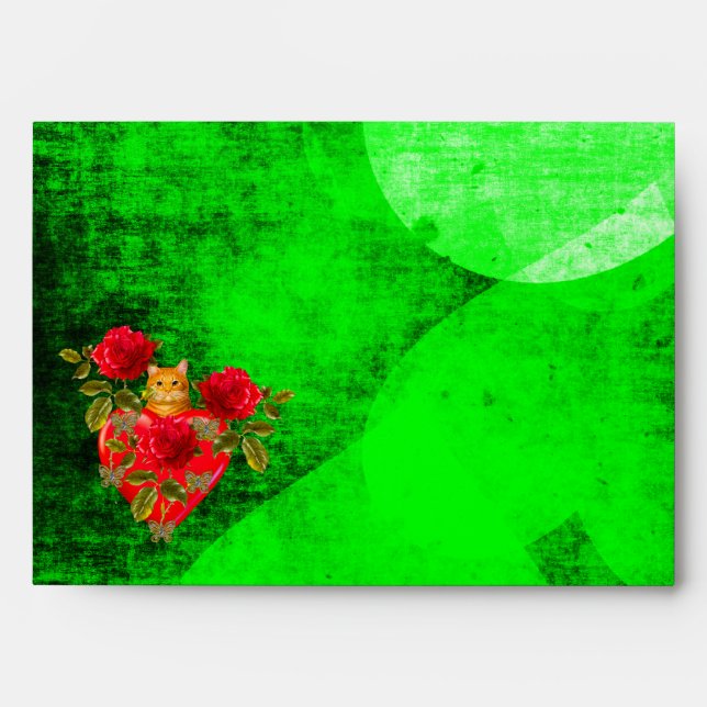 Kitty Cat Valentine Envelope (Front)