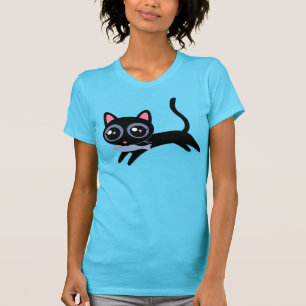 Kitty Cat with Fish Cute Gift for Girl T-Shirt