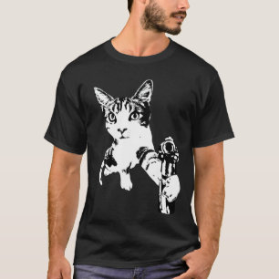 Kitty Cat With Gun  Cat And Pet T-Shirt