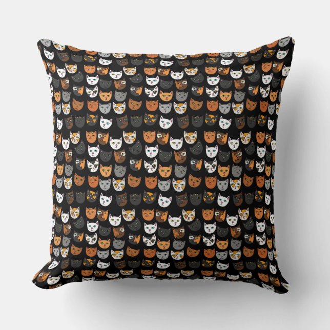 Kitty Cats everywhere pattern   Cushion (Front)