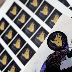  Kitty Cats Garden                                 Classic Round Sticker