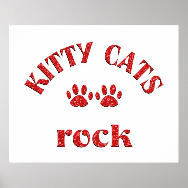Kitty Cats Rock Poster (Front)