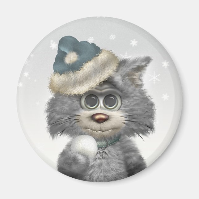 Kitty Cats Winter Wonderland Magnet (Front)