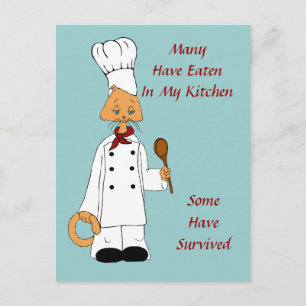 Kitty Chef Postcard