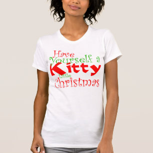 Kitty Christmas Holiday T-Shirt